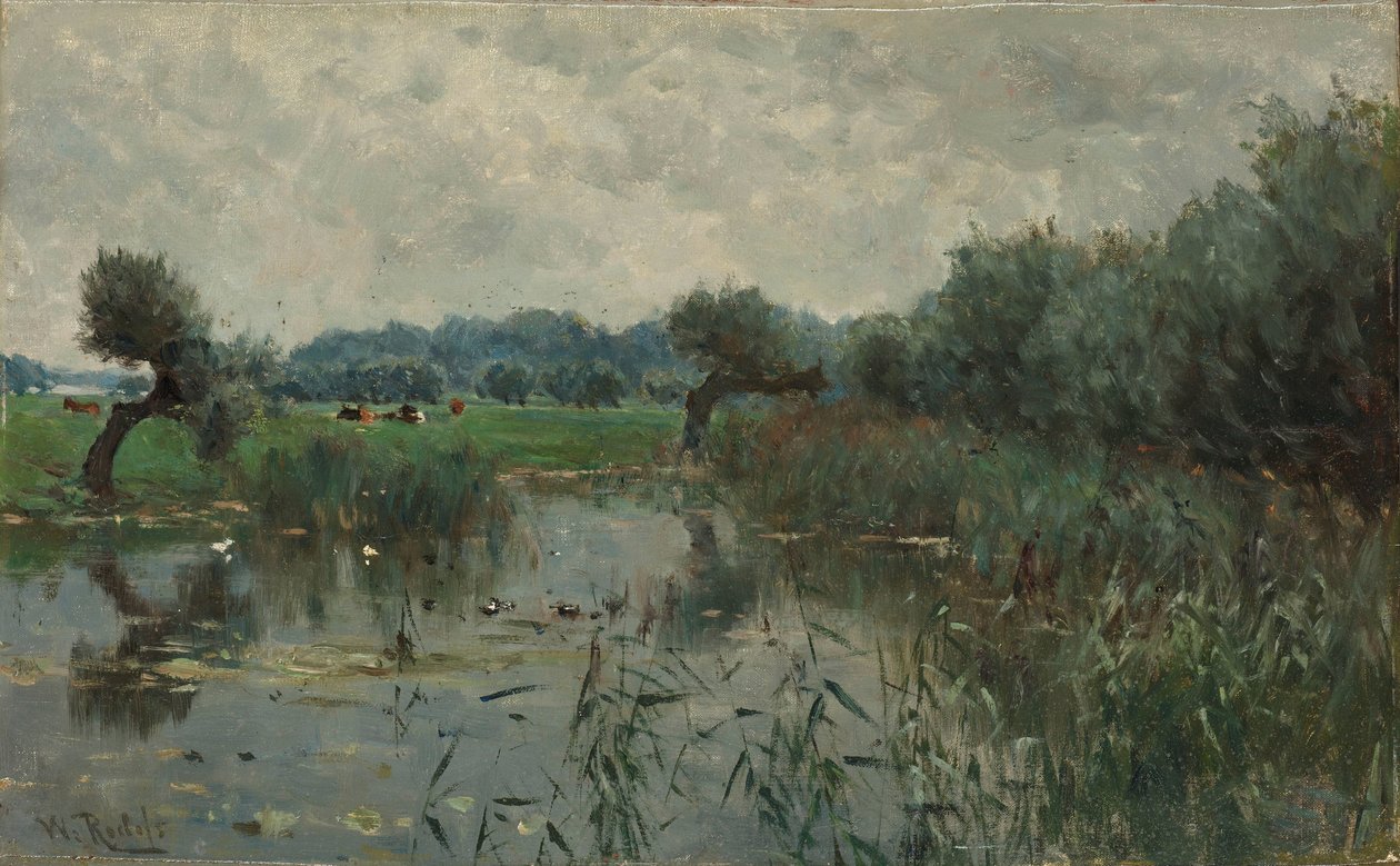 Water Meadows on the River IJssel by Willem Roelofs (I)