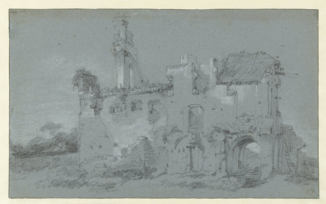 Ruins of the Abbey of Rijnsburg by Willem Schellinks