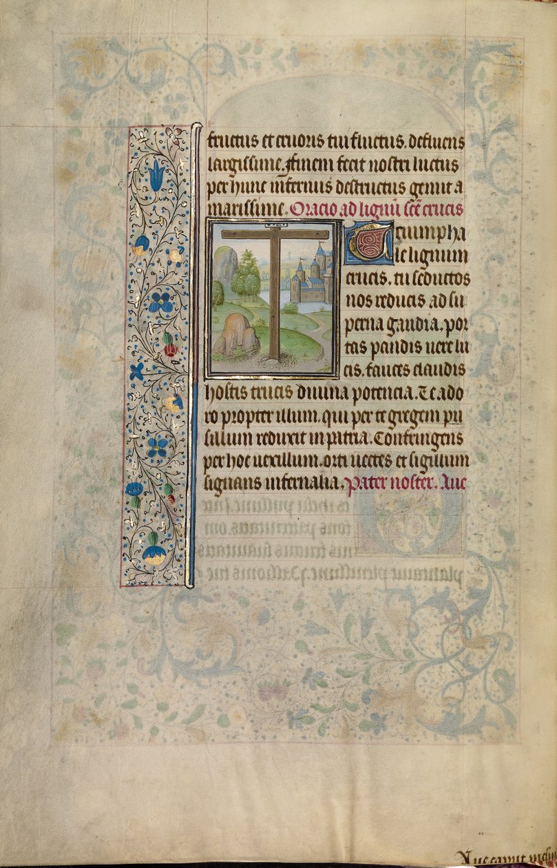 A Cross in a Landscape by Willem Vrelant