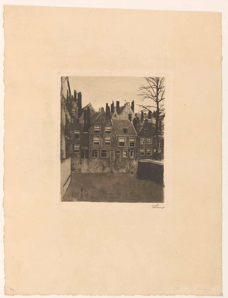 Groenendaal in Rotterdam by Willem Witsen (signed by artist)