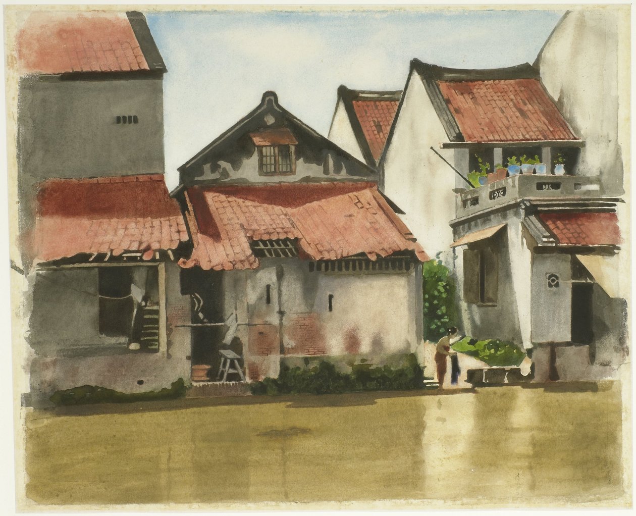 Lower Town Batavia by Willem Arnoldus Witsen