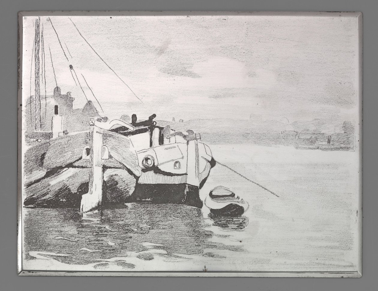 Two Barges by Willem Arnoldus Witsen