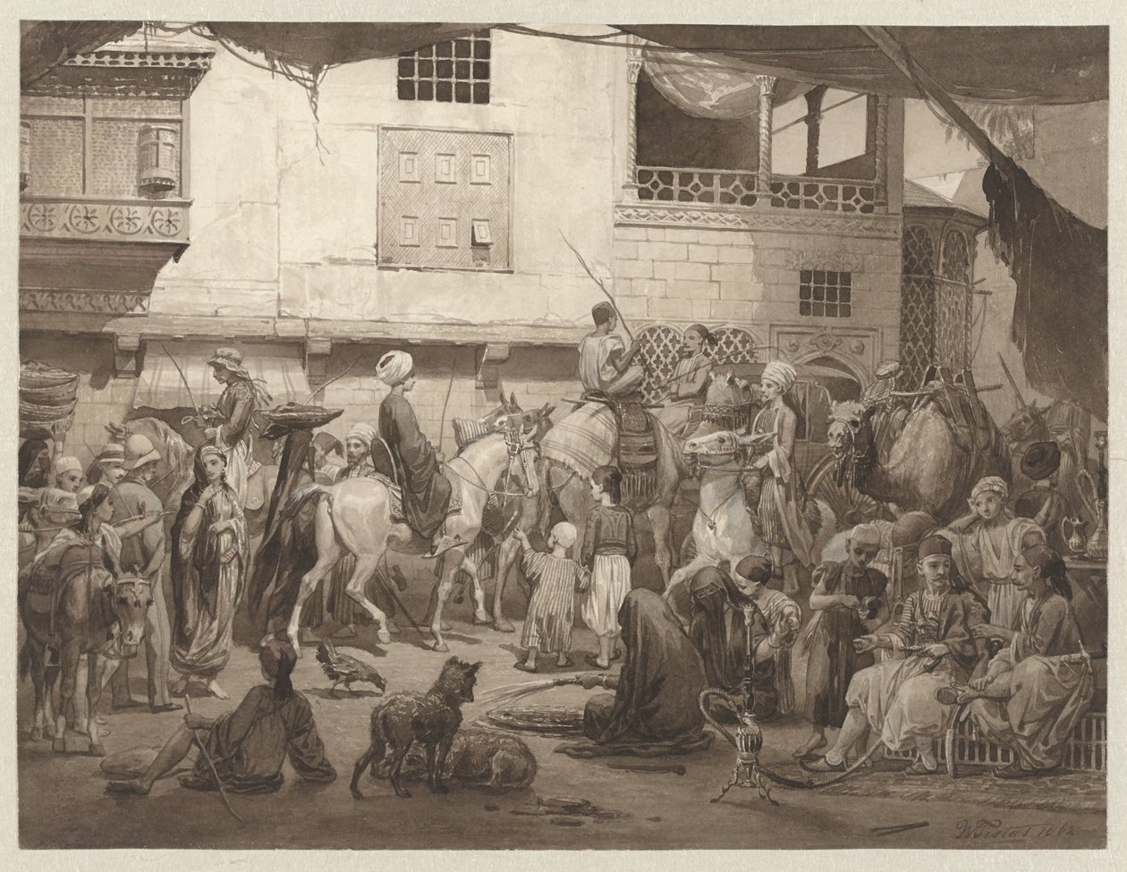 Street in Cairo by Willem de Famars Testas