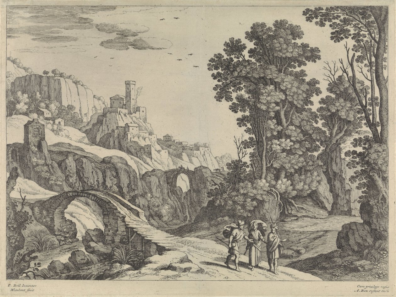 Landscape with the Disciples of Emmaus by Willem van Nieulandt (II)