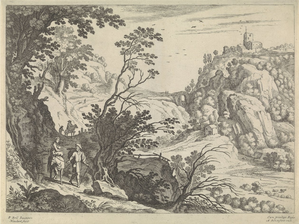 Flight into Egypt by Willem van Nieulandt (II)