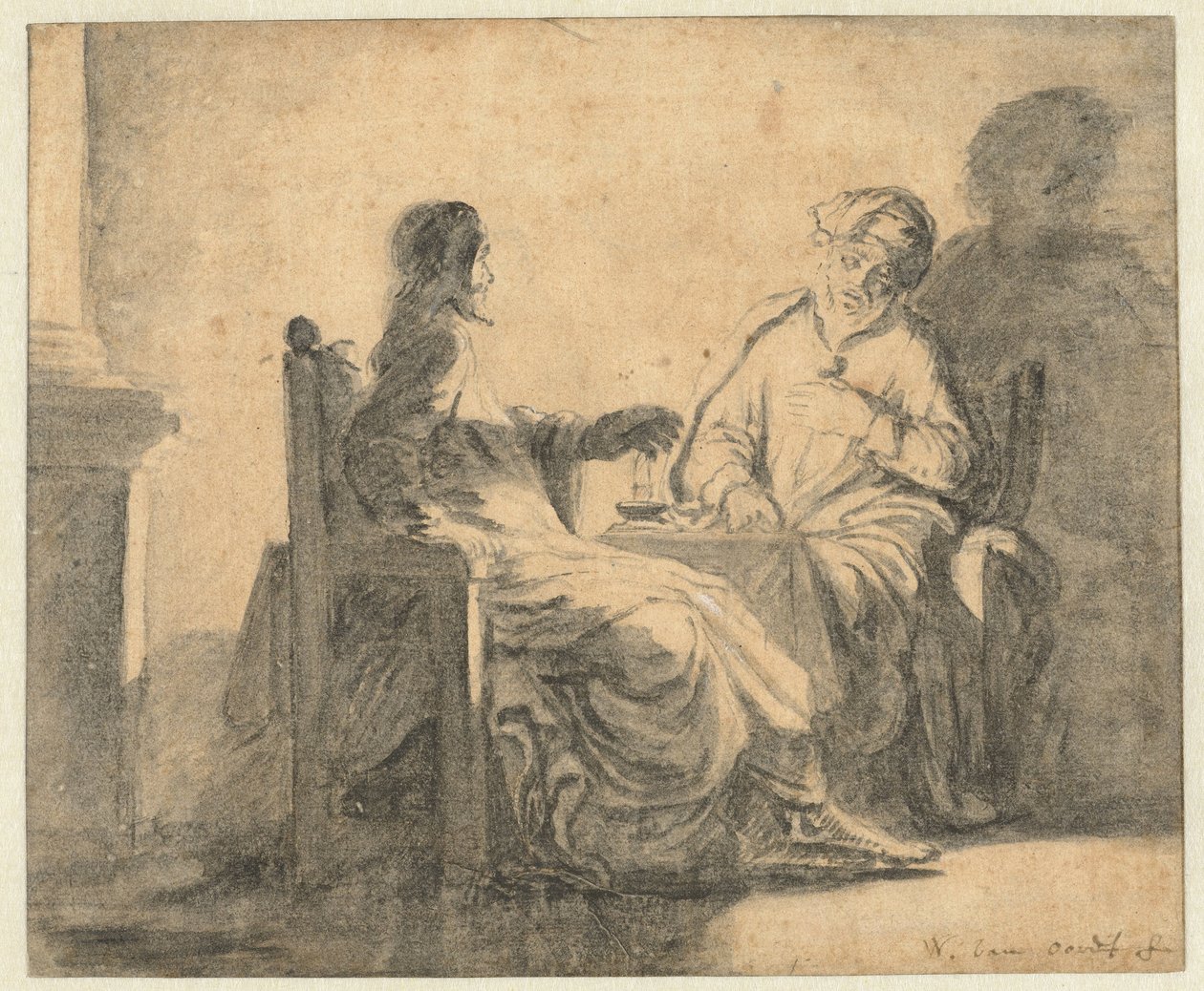Christ and Nicodemus by Willem van Oordt