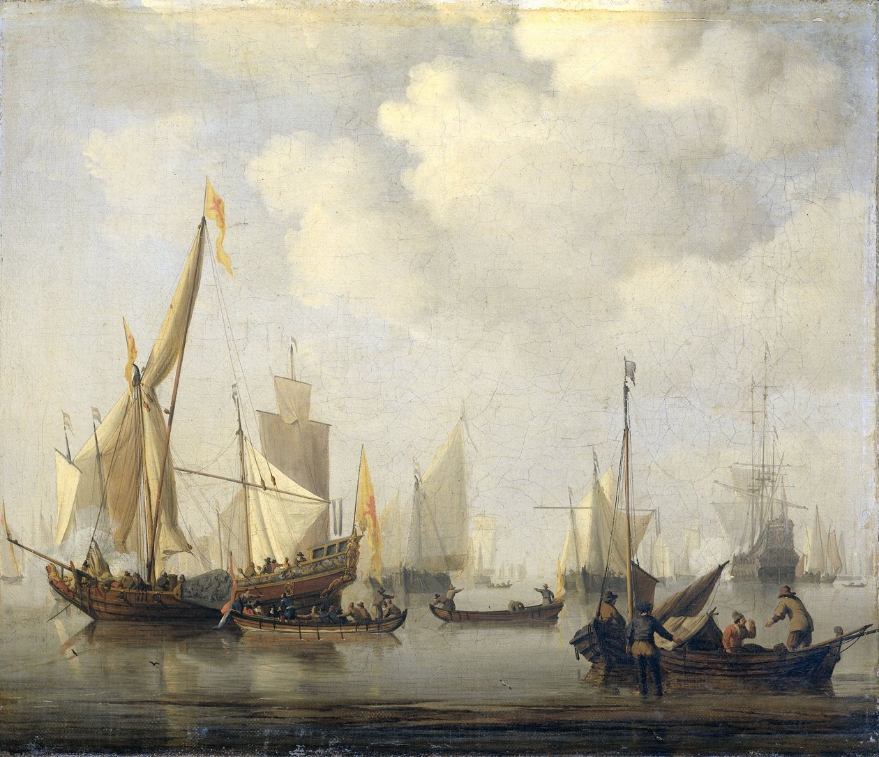 A Calm at Sea by Willem van de Velde (II)