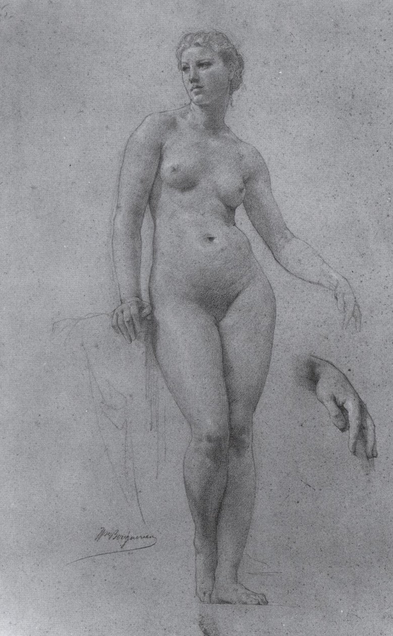 Study of a Nude for Venus by William Adolphe Bouguereau