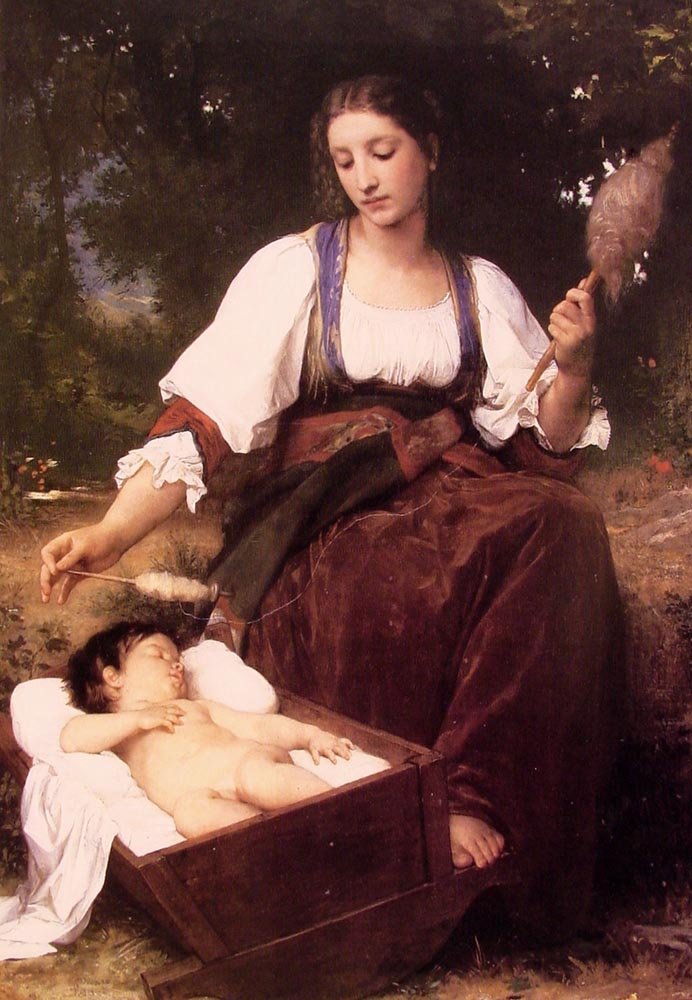 Lullaby by William Adolphe Bouguereau