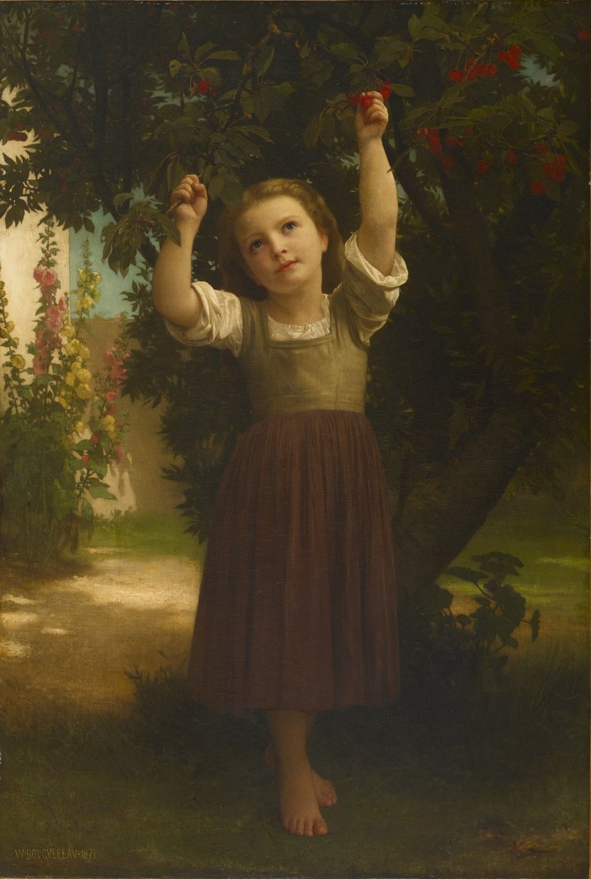 The Cherry Picker by William Adolphe Bouguereau