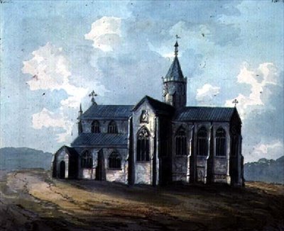 A Church with a Round Tower by William Anderson
