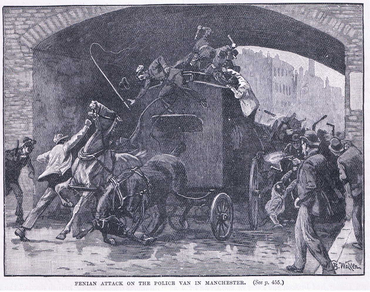 Penian Attack on the Police Van at Manchester 1867 AD by William Barnes Wollen