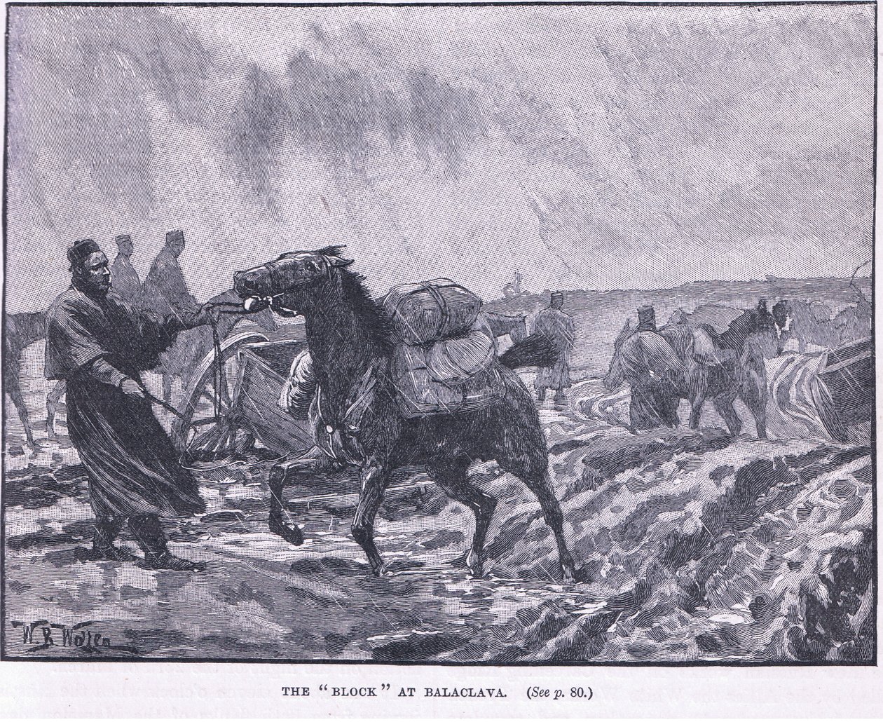 The Block at Balaclava 1855 AD by William Barnes Wollen