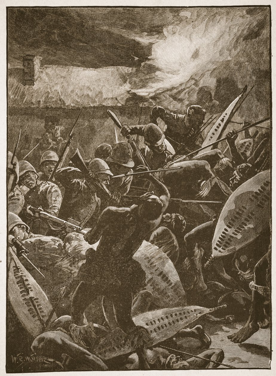 There was a hand-to-hand struggle, illustration from 