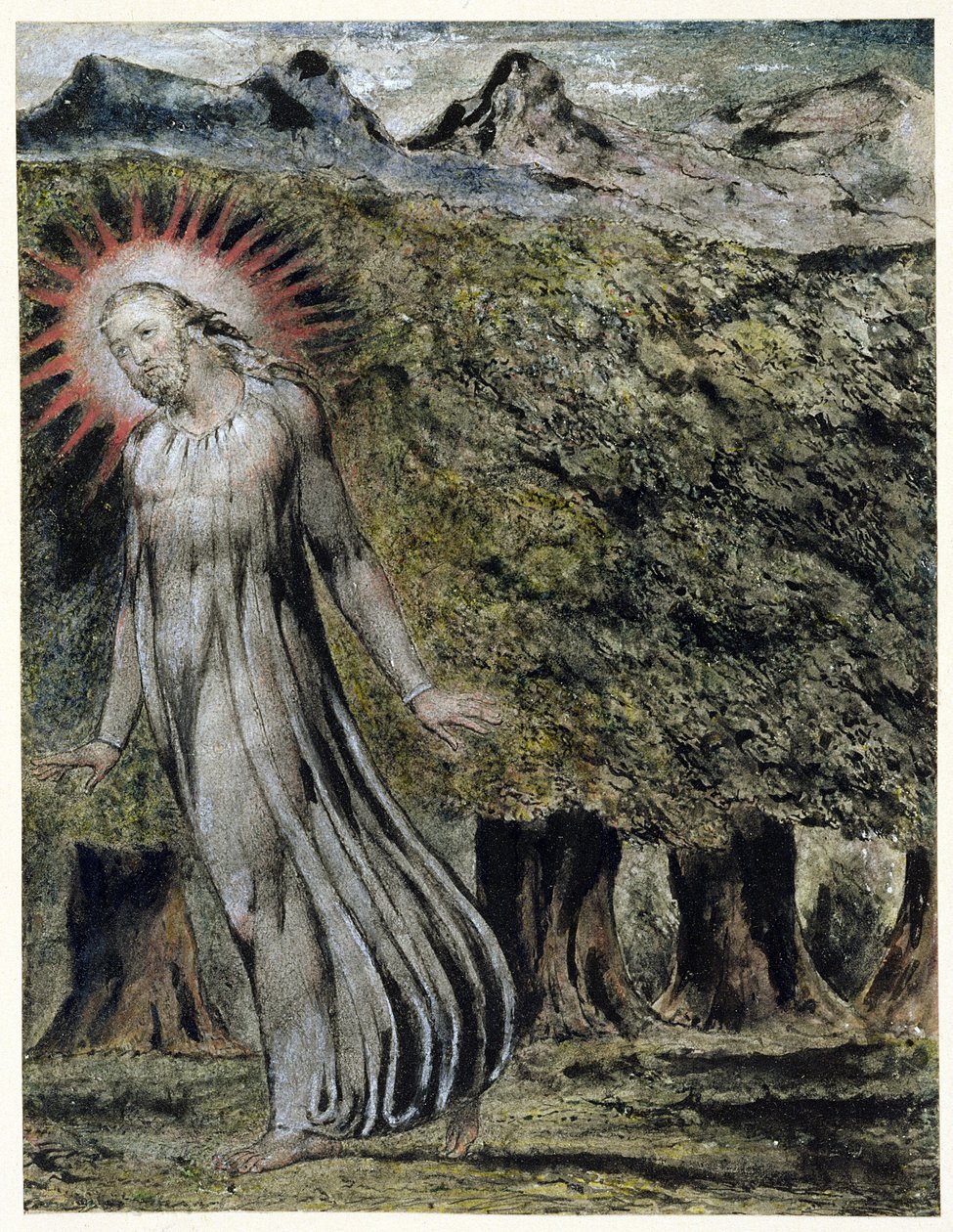 A Prophet in the Wilderness by William Blake
