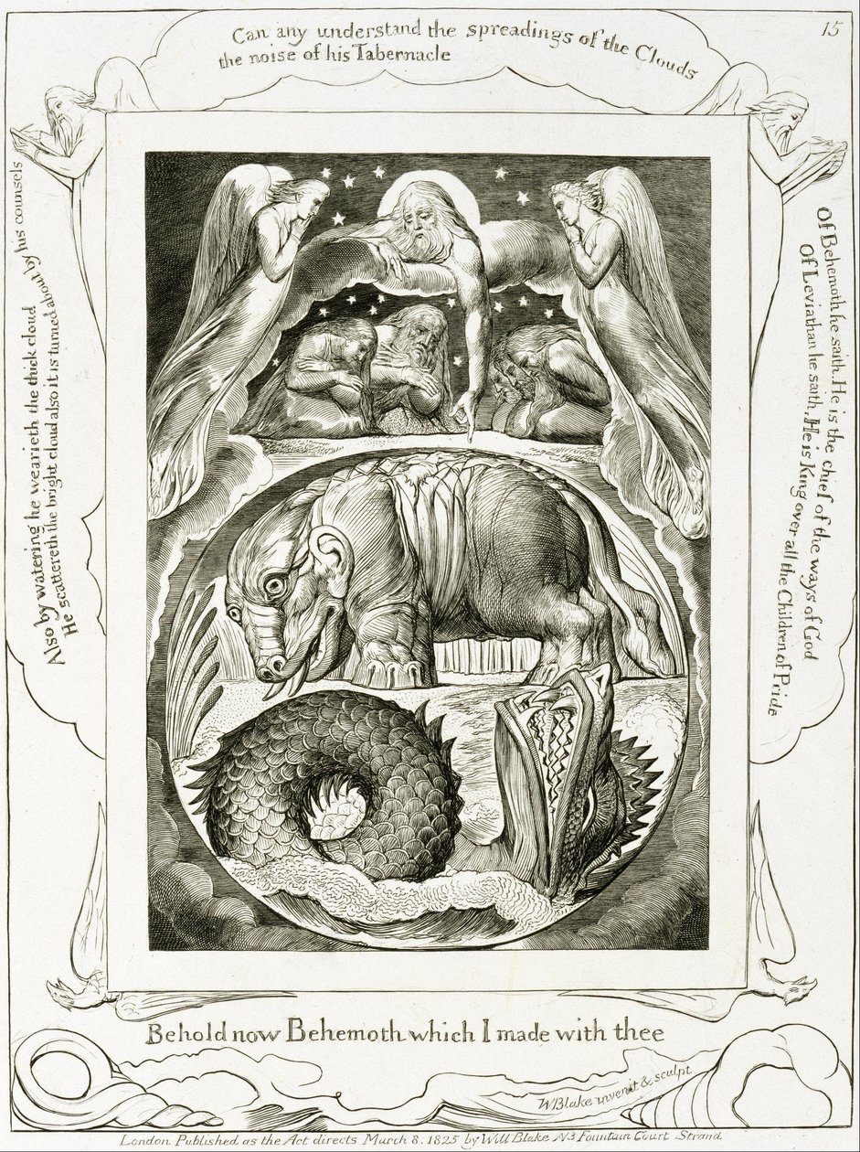 Behemoth and Leviathan by William Blake
