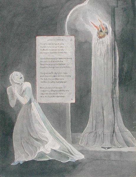 Design 31 for A Long Story in The Poems of Thomas Gray, Published 1797-98 by William Blake