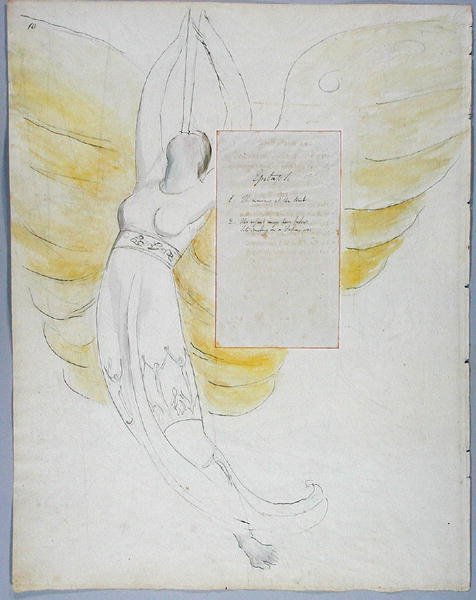 Epitaph on Mrs. Clarke, design 102 from The Poems of Thomas Gray by William Blake
