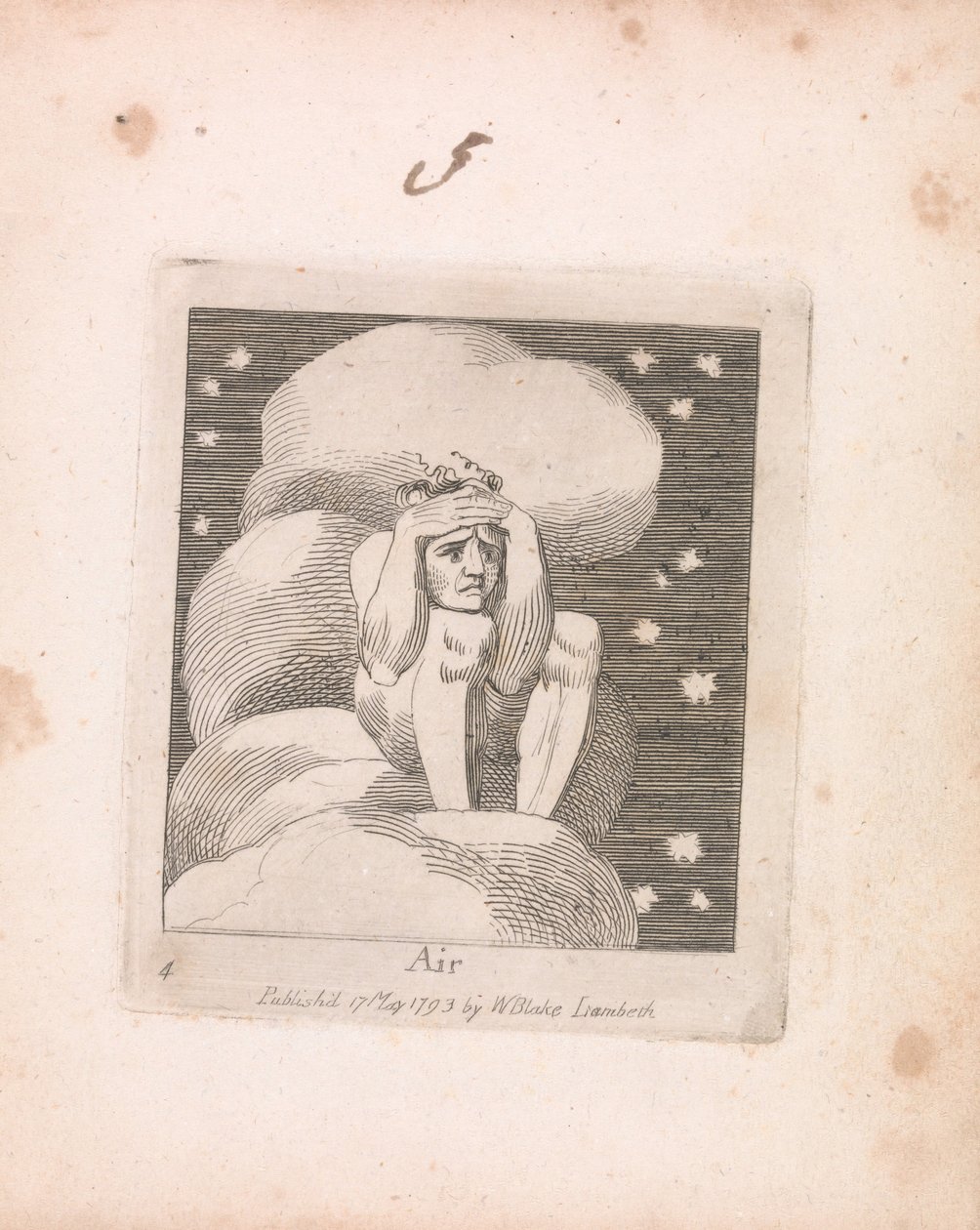 For Children. The Gates of Paradise, Plate 6 by William Blake