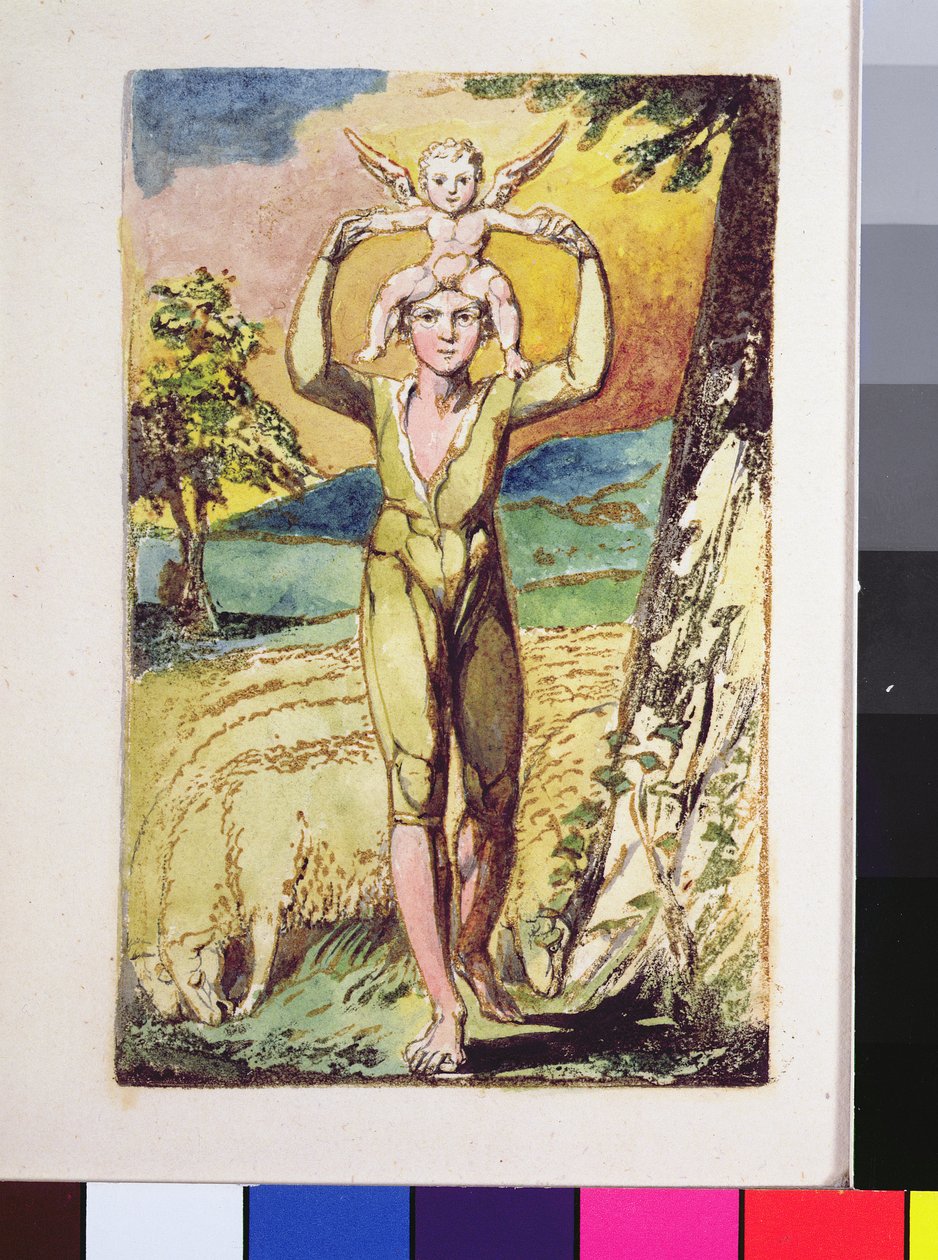 Frontispiece, from Songs of Innocence by William Blake