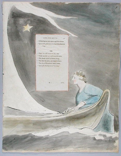 Ode for Music, design 101 for The Poems of Thomas Gray by William Blake