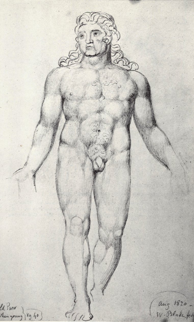 Old Thomas Parr by William Blake