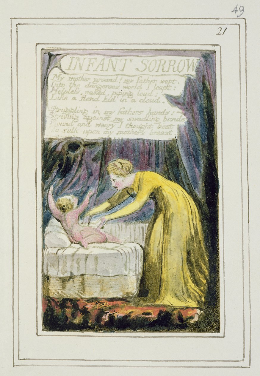 Infant Sorrow: plate 49 from 