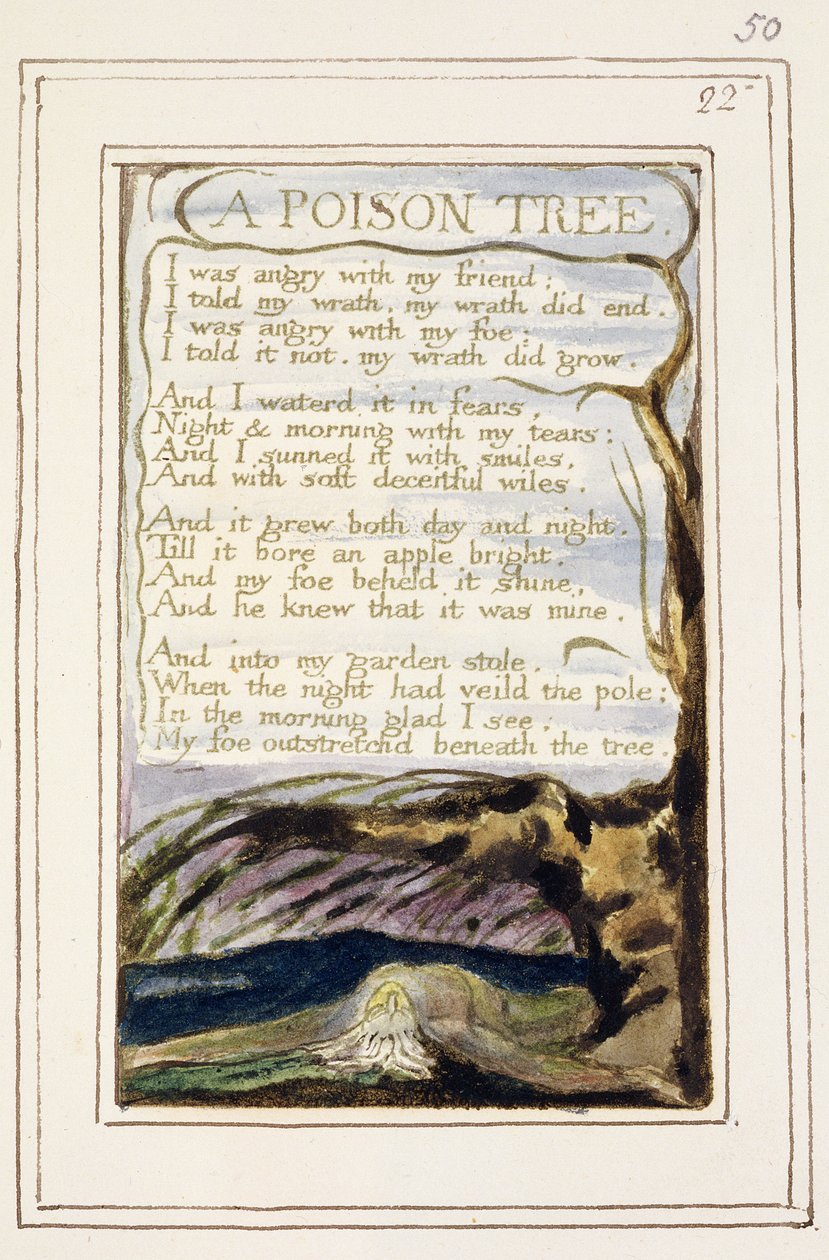 A Poison Tree: plate 50 from 