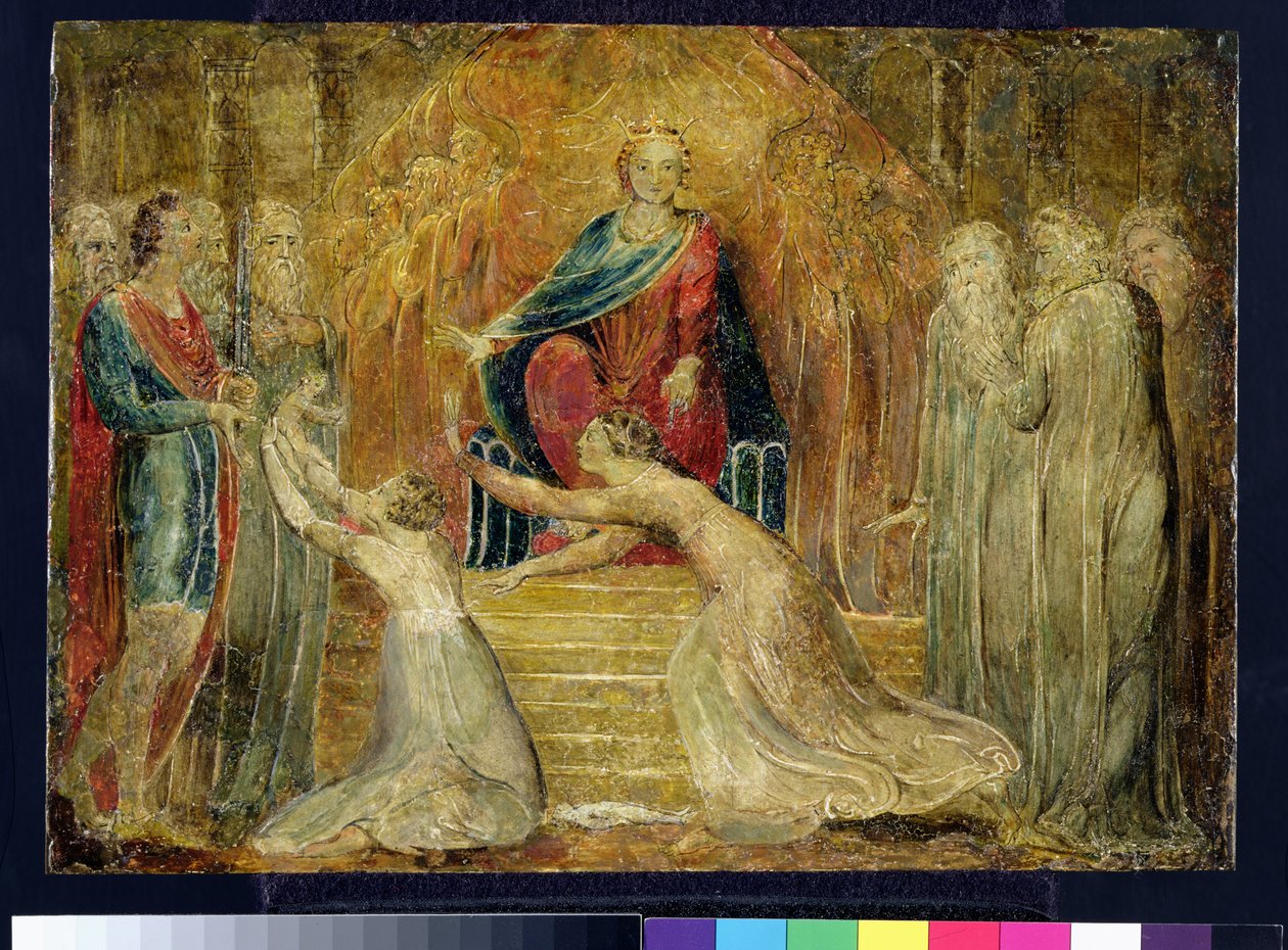 The Judgement of Solomon by William Blake