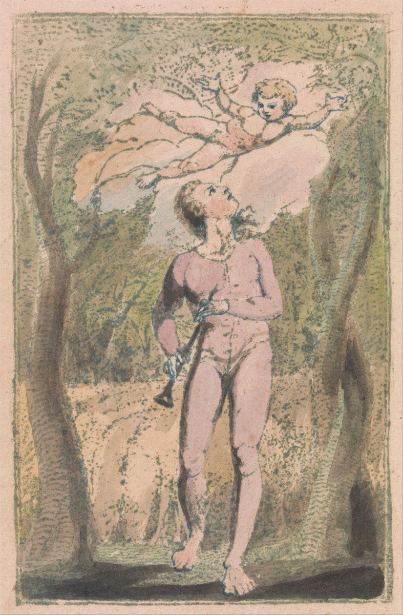 Songs of Innocence and of Experience, Plate 1, Innocence Frontispiece (Bentley 2) by William Blake