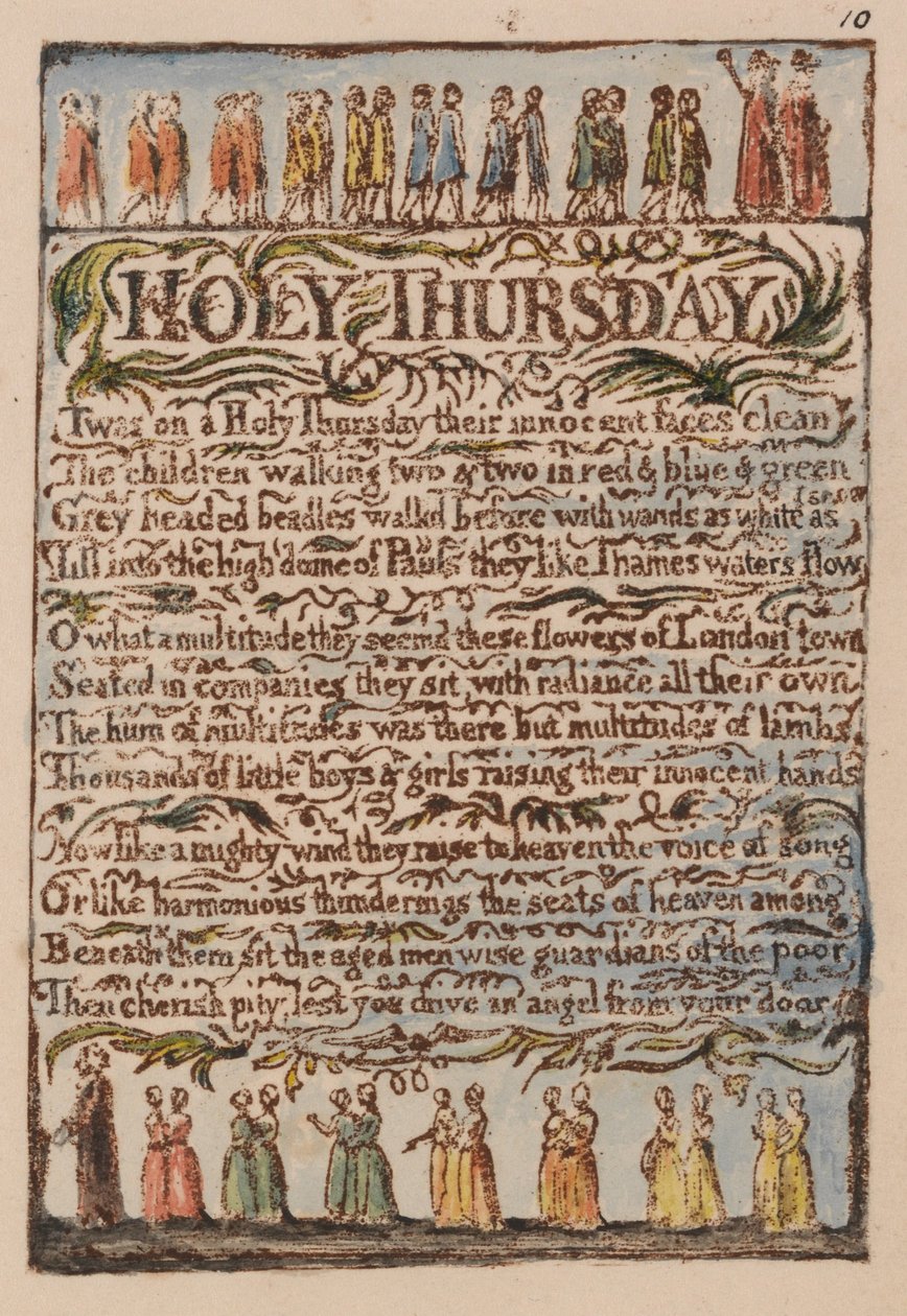 Songs of Innocence and of Experience, Plate 10 by William Blake