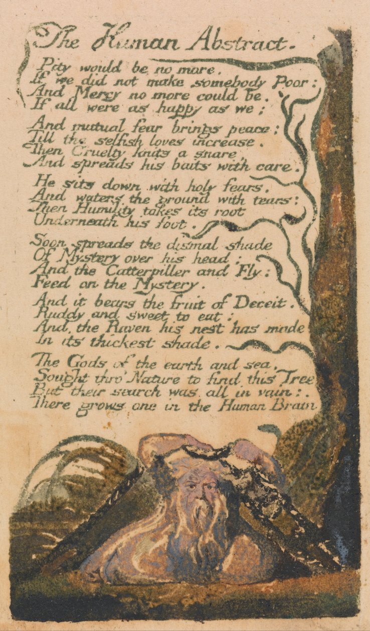 Songs of Innocence and of Experience, Plate 46, The Human Abstract (Bentley 47) by William Blake