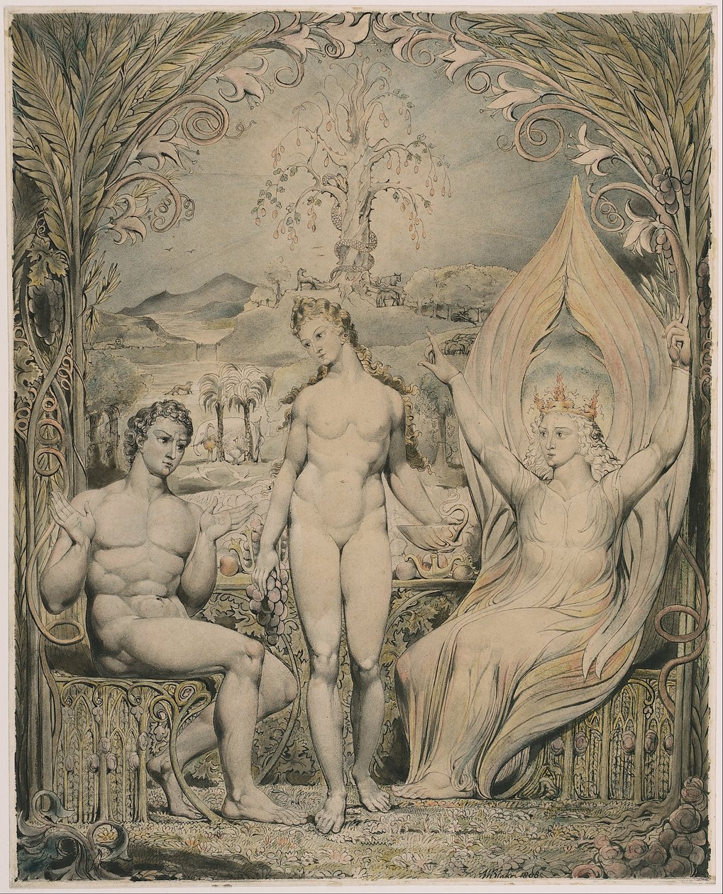 The Archangel Raphael with Adam and Eve (Illustration to Milton