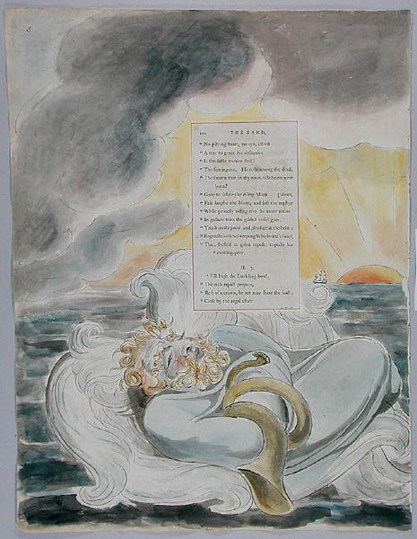The Bard, design 60 from The Poems of Thomas Gray by William Blake