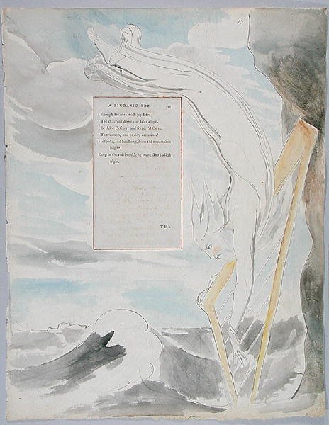 The Bard, design 65 from The Poems of Thomas Gray by William Blake