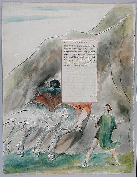 The Fatal Sisters, design 70 from The Poems of Thomas Gray by William Blake