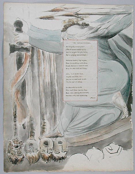 The Fatal Sisters, design 72 from The Poems of Thomas Gray by William Blake