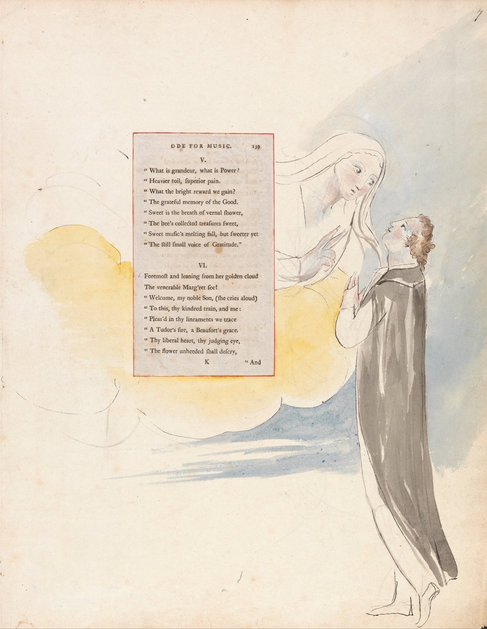 The Poems of Thomas Gray, Design 99, Ode for Music by William Blake