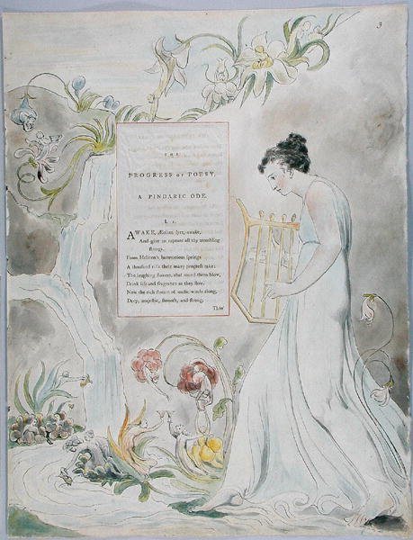 The Progress of Poesy, Design 43 from The Poems of Thomas Gray by William Blake