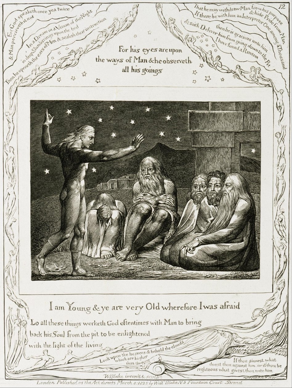 The Speech of Elihu by William Blake