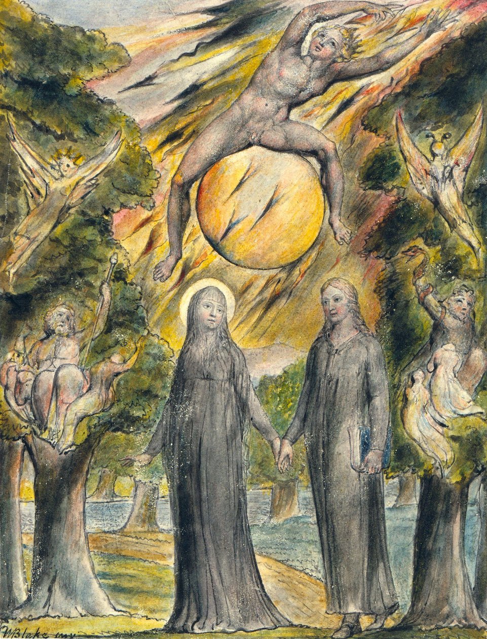 The Sun in His Wrath by William Blake