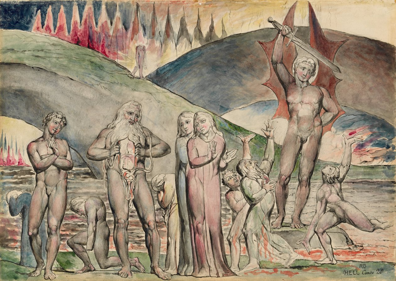 The Schismatics and Sowers of Discord - Mahomet by William Blake