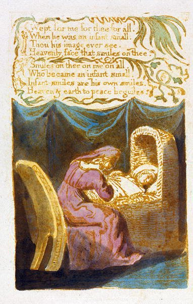 Wept for Me (cont) plate 19 from Songs of Innocence by William Blake