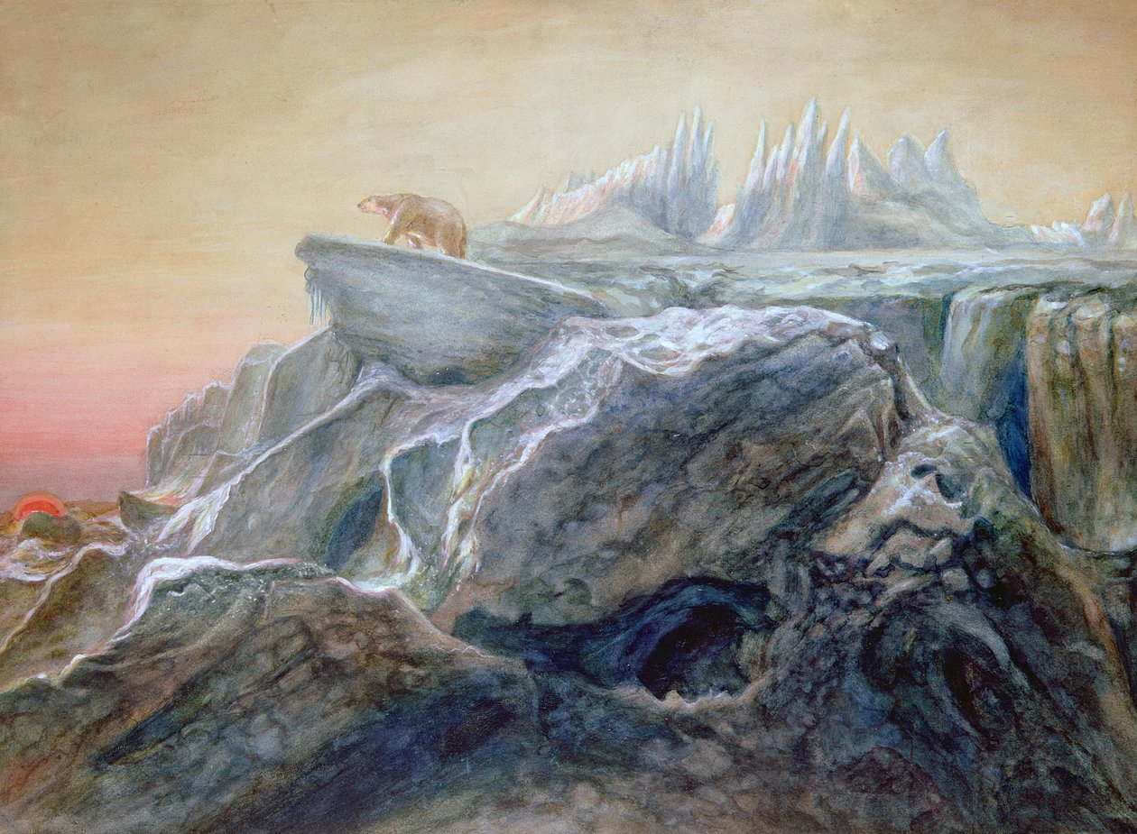 Polar Bear on an Iceberg by William Bradford