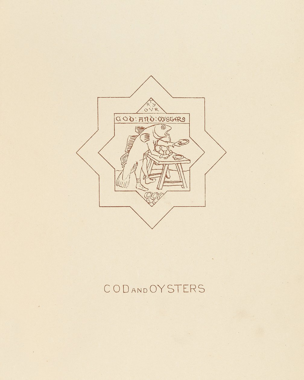 Cod and Oysters, 1878 by William Burges