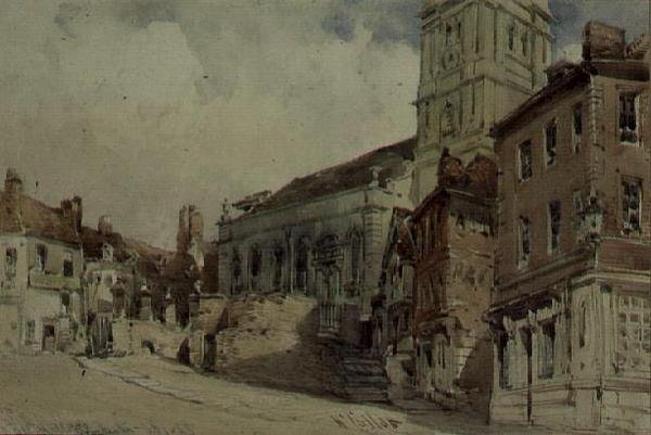 All Hallows Church, Worcester by William Callow