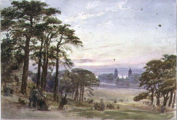 Greenwich Hospital from the Observatory by William Collingwood