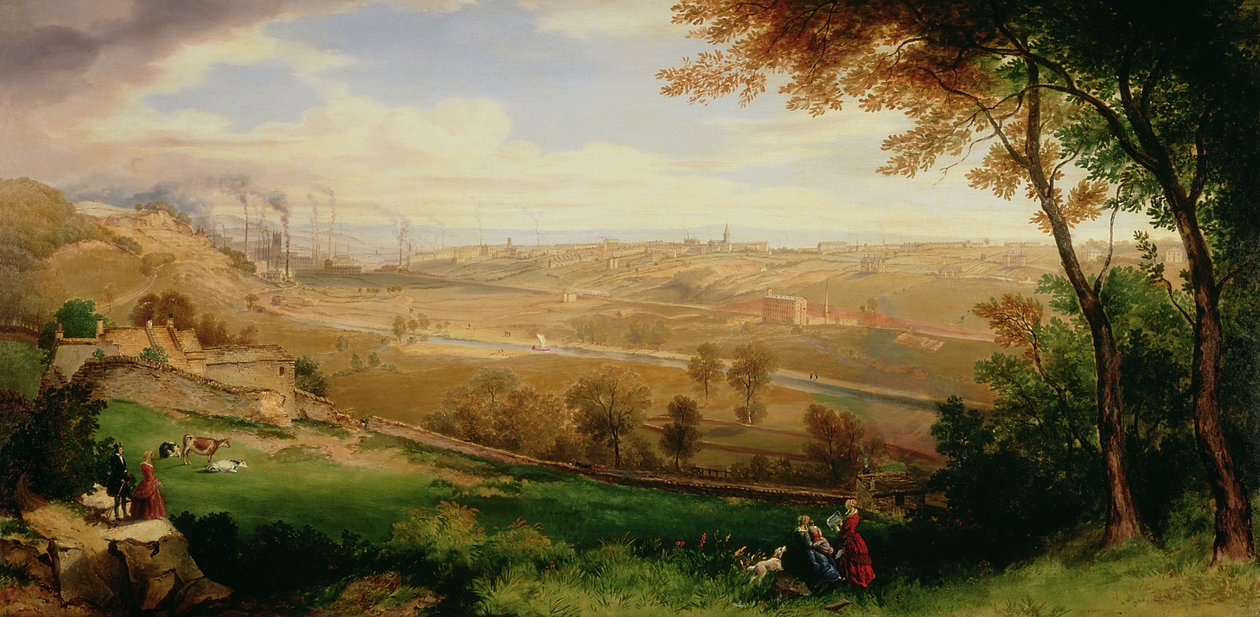 View of Bradford, 1849 by William Cowen
