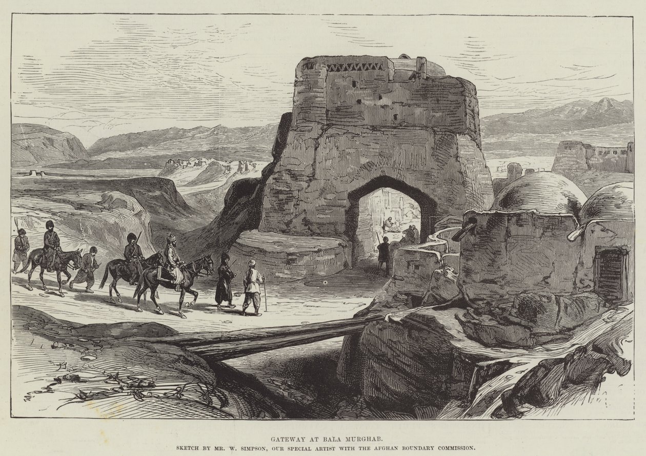 Gateway at Bala Murghab by William Crimea Simpson