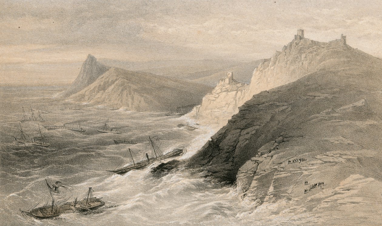 The Gale off the Port of Balaklava, 14 November 1854 by William Crimea Simpson